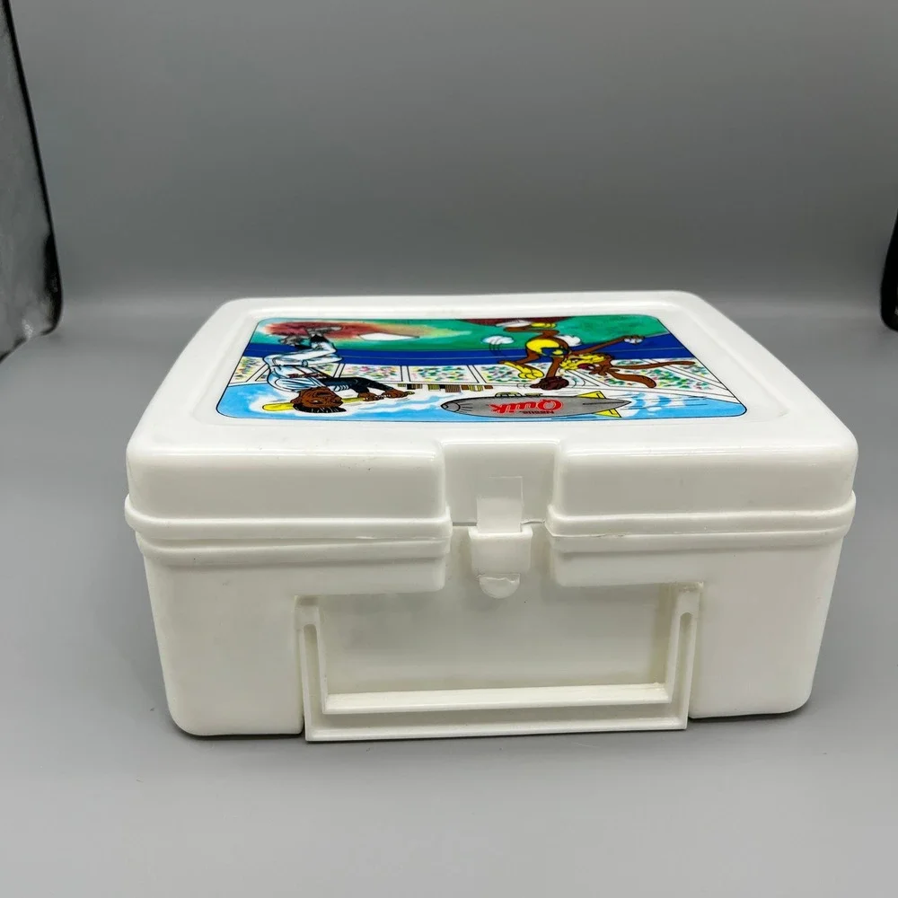 Vintage Nestle Quik Baseball Plastic Lunch Box 1980s‎ Collectible
